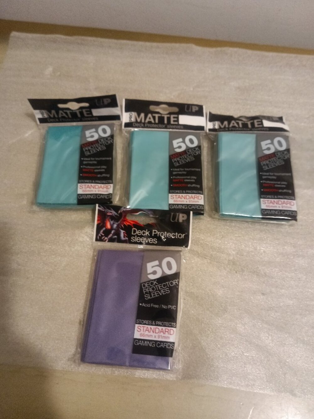 PRO-MATTE AQUA ULTRA PRO DECK PROTECTORS CARD SLEEVES MTG POKEMON 50 SLEEVES